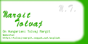 margit tolvaj business card